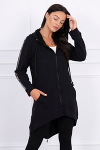 Kesi Sweatshirt mit Reißverschluss für Frauen Nugto schwarz Universal