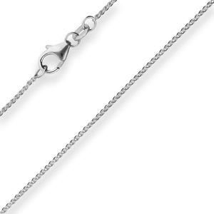1,1mm Zopfkette Goldkette Collier Halskette aus 333 Gold Weißgold 42cm