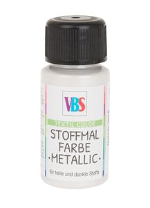 VBS Stoffmalfarbe "Metallic" Weiß
