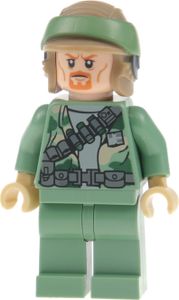 1x Lego Minifigur Star Wars Endor Rebel Trooper Helm Doppelgesicht 75023 sw0507