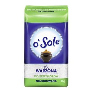 O'Sole jedlá sůl na konzervování potravin, nejodizovaná 1 kg