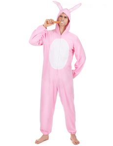 Lustiger Hase Kostüm Kaninchen rosa-weiss