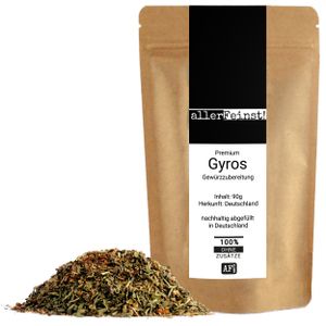 Premium Gyros Gewürzzubereitung - Gyrosgewürz für Fleisch, Gemüse und Dips in  – für die mediterrane Küche - 90g