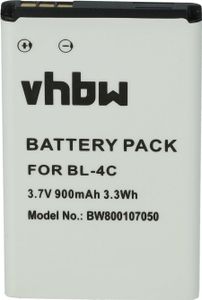 vhbw Akku Ersatz für Doro DBC-800, DBC-800A, DBC-800D, DBC-800B, DBAB-800A, DFB-0350, RCB01P03 für Handy Smartphone Telefon (900 mAh, 3,7 V, Li-Ion)