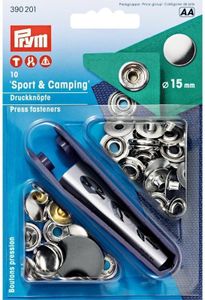 PRYM Fasteners Sport & Camping 15mm Akcesoria do bimini, pokrowców i plandek