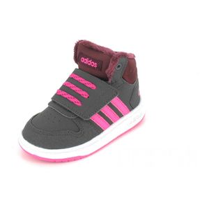 adidas Sneaker high Hoops Mid 2.0 I Größe 22, Farbe: Grefiv/Pink