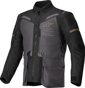 Alpinestars ST-7 2L Gore-Tex wasserdichte Motorrad Textiljacke, schwarz/grau, 4XL