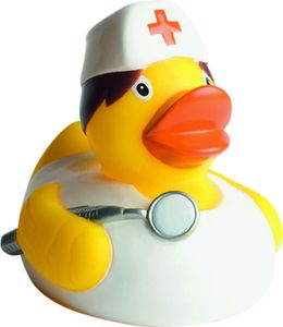 Krankenschwester - Berufsente - Quietscheente - Badeente - ca. 8 cm gross