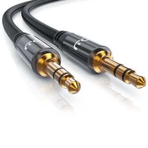 Primewire AUX zu 3,5-mm-Klinke Audio-Kabel, HiFi Klinkenkabel für Audiogeräte Premium Series  - 10m