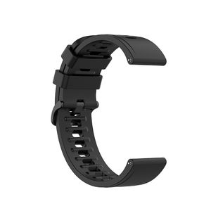 22 mm Silikon Uhrenarmband Armbanduhr Armband Gürtel für MI Watch Color 2 Amazfit GTR(Schwarz)