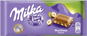 Milka 4025700001023, Milchschokolade, 100 g, Haselnuss, 2267 kJ, 543 kcal, 32 g