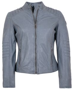 Gipsy - Damen Echtleder Lederjacke Lammnappa dusty blue