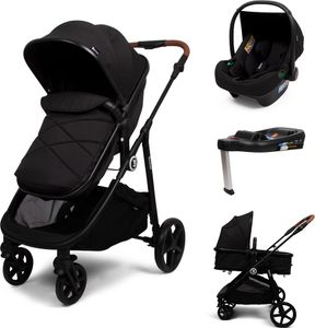 Baninni 4-v-1 multifunkčný kočík s autosedačkou a základňou Nelia Black