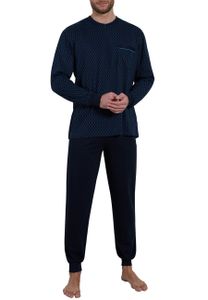 GÖTZBURG Herren Pyjama blau bedruckt Größe: 54