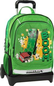 Minecraft-Jolly-Rucksack mit Rollen und abnehmbarem Ständer, 38 x 49 x 22 cm