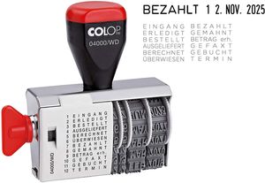 COLOP Wortbandstempel 04000/WD mit Datum