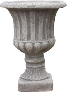 Schöne Amphore aus Steinguss perfekt für den Garten die Terrasse oder den Vorgarten ist Witterungsbeständig und neu 36cm H, RG-C2824