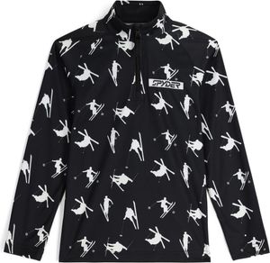 Spyder Ski Day 1/2 zip für Kinder - Grösse 140 - Farbe schwarz