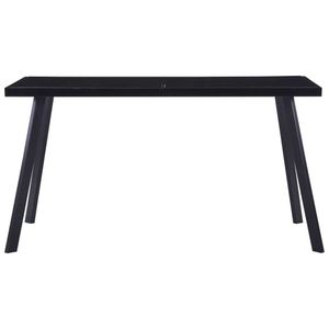 vidaXL Jedálenský stôl Black 140 x 70 x 75 cm Tvrdené sklo vidaXL Jedálenský stôl Black 140 x 70 x 75 cm Tvrdené sklo