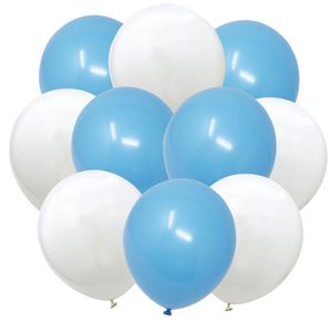 Oblique Unique Luftballon Set 10 Deko Ballons Oktoberfest Party Kinder Geburtstag Baby Shower Junge blau weiß
