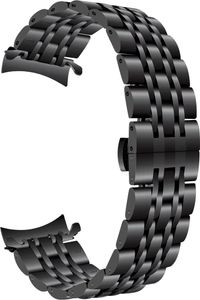 Für Galaxy Watch 46mm/Gear S3 Armband, 22mm Edelstahl Armband Curved End Uhrenarmband Schmetterling Schnalle Armband für Samsung Gear S3 Classic/Frontier/Galaxy Watch 46mm