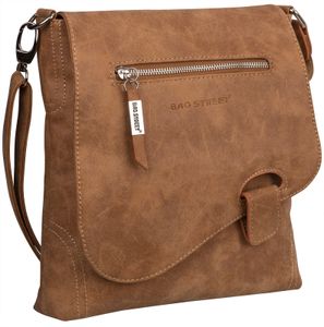 Bag Street Damentasche Umhängetasche Handtasche Schultertasche T0104 Cognac