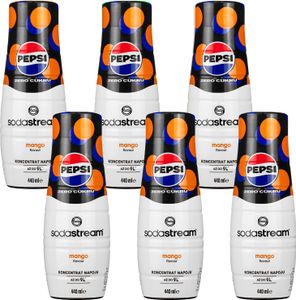 Sirup SodaStream Pepsi Max Mango 440ml, 6 Stück Sirup SodaStream Pepsi Max Mango 440ml, 6 Stück