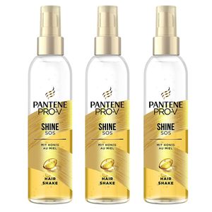 3 x Pantene Pro-V Shine SOS Hair Shake Leave in Haarpflegespray mit Honig jeweils 150ml