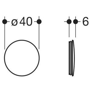 Hewi 815.90.E0140 Rosettenkappe System 815