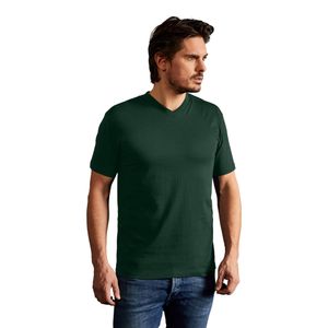 Premium V-Ausschnitt T-Shirt Herren, Waldgrün, L