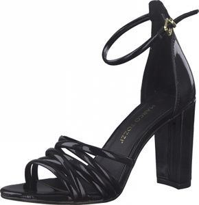 MARCO TOZZI Damen Sandaletten Blockabsatz elegant High Heel 2-28386-28, Größe:40 EU, Farbe:Schwarz