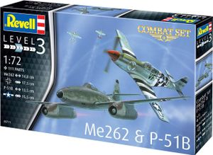Revell - Combat Set Messerschmitt Me262 & P-51B Mustang Revell - Combat Set Messerschmitt Me262 & P-51B Mustang