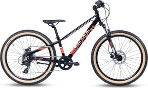 S'COOL Xroc disc 24 Zoll 8-Gang Altus Black/Orange | Kinderfahrrad | Jugendfahrrad | 24 Zoll | Mountainbike | 8 Gang