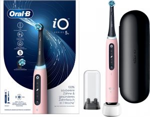 Oral-B Elektrische Zahnbürste - iO Series 5 + Reiseetui - Blush Pink