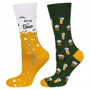 Lustige Socken - Ideal für ein Geschenk - Bier Motiv SOXO - Größe: 40–45