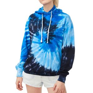 Damen Tunnelzug Batik Hoodie lässiger Pullover Pullover,Farbe: Damen,Größe:XXL
