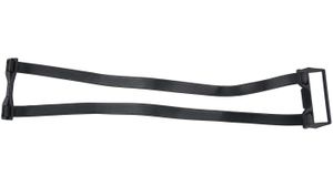 BIBIA Doppelspanngurt Für ESGE Gepäckträger , Länge verstellbar von 25 - 44 cm schwarz