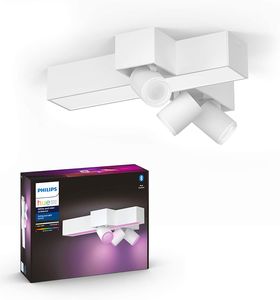 Philips Hue Bluetooth White & Color Ambiance Spot Centris Cross 3-flammig in Weiß