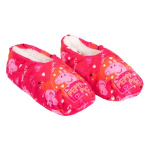 Peppa Wutz baleríny pro dívky ABS zimní pantofle s podšívkou dětské pantofle pantofle růžové, velikost:31-34