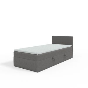 MEBLITO taštičková postel Menorca mini postel se zásuvkami matrace H3 s vrchní stranou: pravá 90x200 cm šedá (Lux 06)
