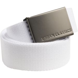 Urban Classics Uni Gürtel Canvas Belts TB305 Weiß White One Size