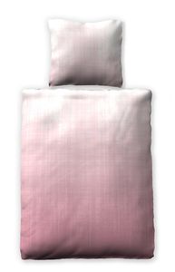 Jilda-Tex Satinbettwäsche 135x200 cm 100% Baumwolle Design "Washed out - Pink"