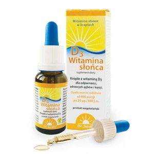 KROPLE Witamina D3 20ml - Dr. Jacob's DR.JACOB'S POLAND