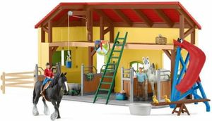 Schleich Stajňa pre kone s príslušenstvom