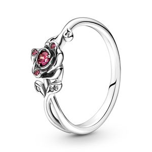 Pandora 190017C01 Damenring Disney Schöne und das Biest Rose, 58/18,5