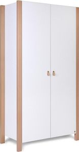 FURNLUX Kinderkleiderschrank Etude Weiss 96cm / Hauptfarbe: Weiß / Abmessungen: 96 x 179 x 47 cm