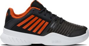 K-Swiss Tennis Court Express Carpet Jet Black/Spicy Orange/W Jet Black/Spicy Orange/W 33