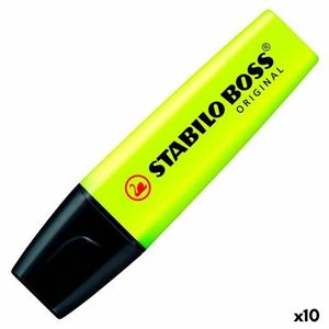 Marker Stabilo Boss Original 70/24 Żółty | 10 sztuk