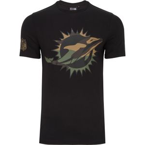 New Era Shirt - NFL Miami Dolphins schwarz / wood camo - M