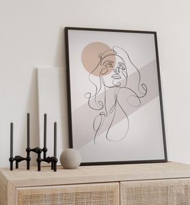 Poster Blick, groesse_poster:50x70 cm, groesse_rahmen:birke 50x70 cm